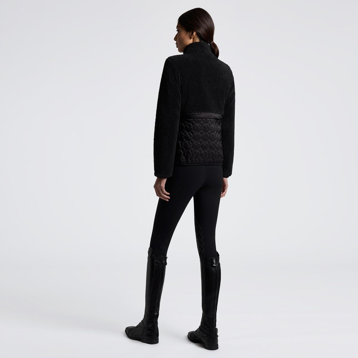 Cavalleria Toscana Women's Fleece and Nylon Zip Jacket