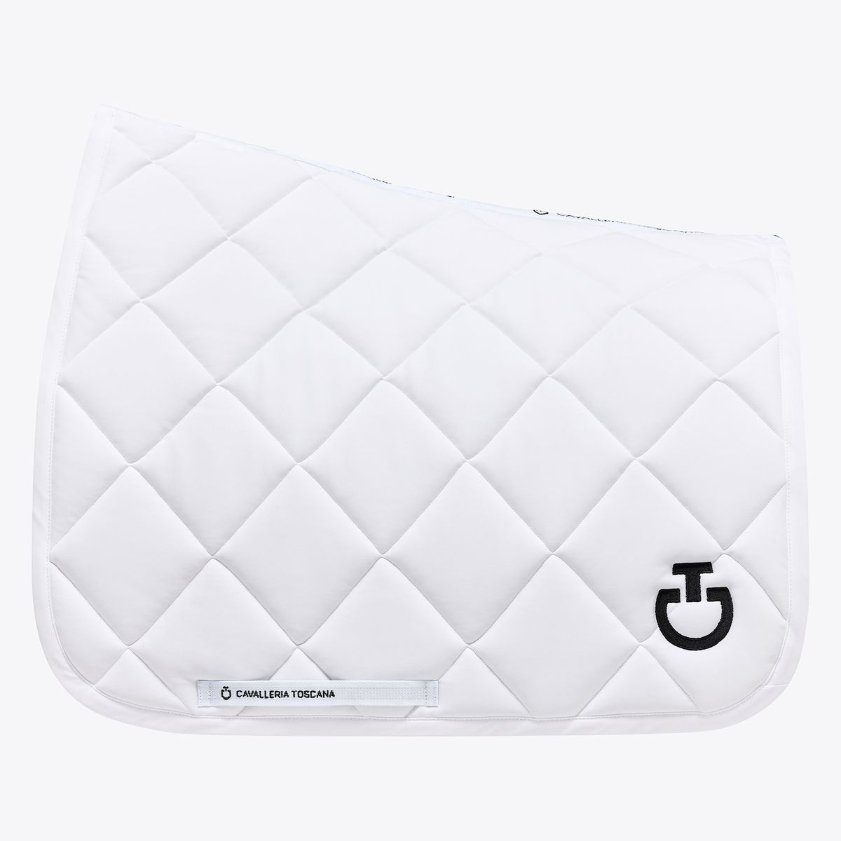 Cavalleria Toscana Dressage Saddle Pad in Quilted Jersey - White