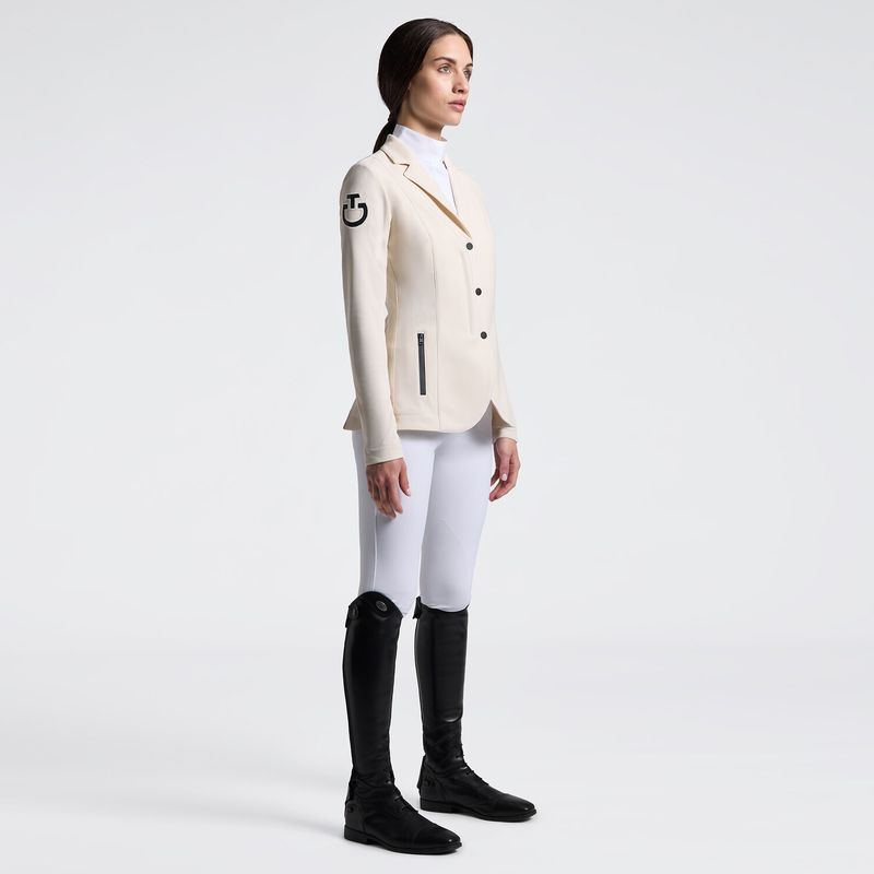 Cavalleria Toscana Women's Competition jacket with zip with inserts in technical mesh - Brich