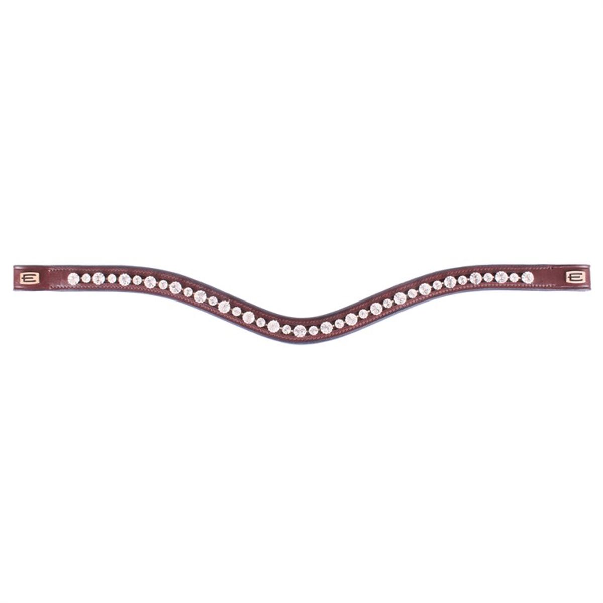 Equality Line pannebånd hvite krystaller, messing E