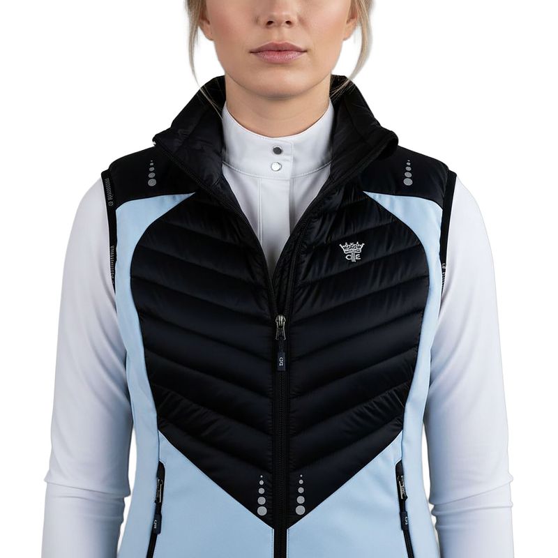 GREEN PARK Ladies Ladies Hybrid Bodywarmer Spring Crocus - Pacid Blue