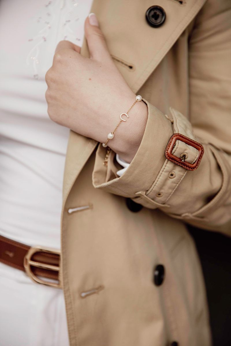 LILLY – Horseshoe Perle Armbånd