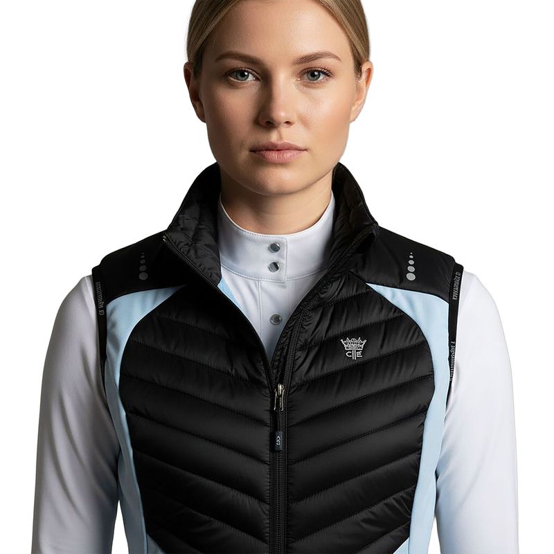 GREEN PARK Ladies Ladies Hybrid Bodywarmer Spring Crocus - Pacid Blue